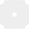 Ekena Millwork Locke Architectural Grade PVC Ceiling Medallion, 18"OD x 3"ID x 10 3/4"C x 1"P, One-Piece CMP18LE-03000 - alternate 2